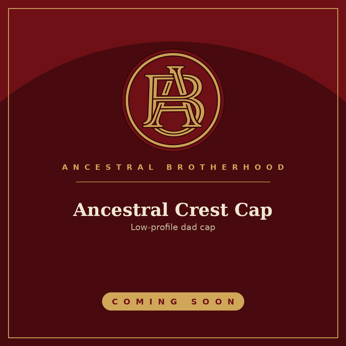 Ancestral Crest Cap — coming soon