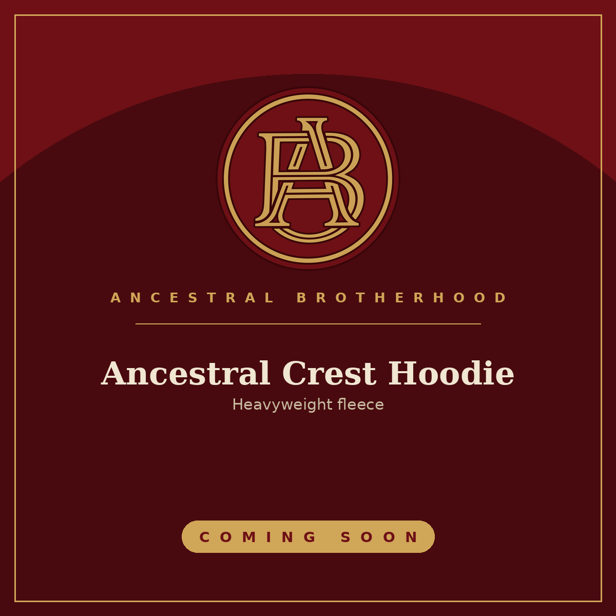 Ancestral Crest Hoodie — coming soon